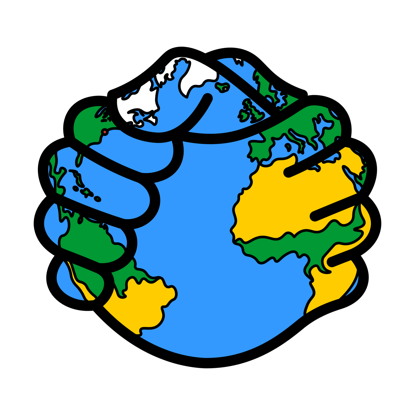 The Homie's World Embroidered Organic Cotton Tee - The Homies Brand